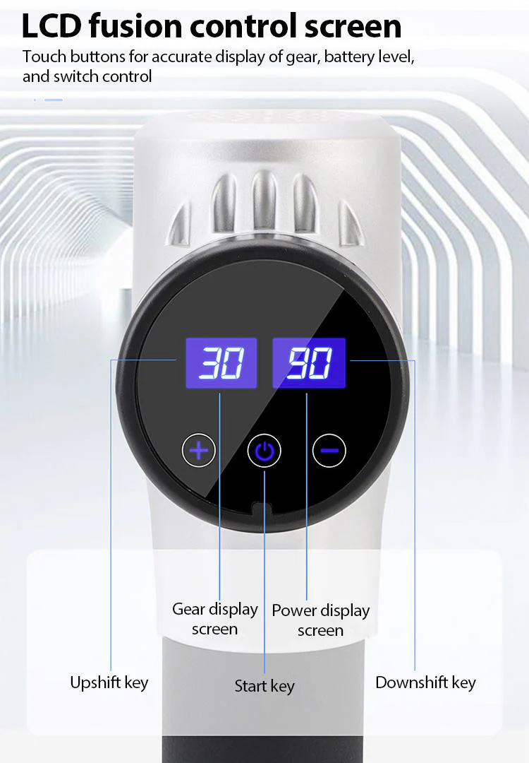  digital touch screen massage gun