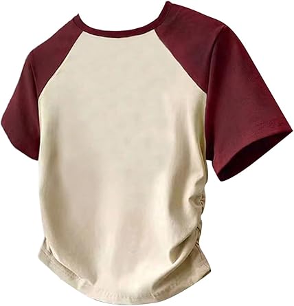 Women's Tops Summer Short Sleeve Crew Neck Shirts Dressy Casual Blouses for Women S-3XL 