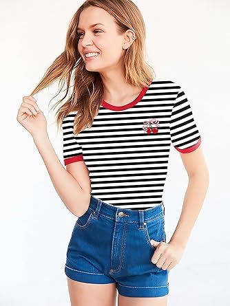 Women's Tops Summer Short Sleeve Crew Neck Shirts Dressy Casual Blouses for Women S-3XL 