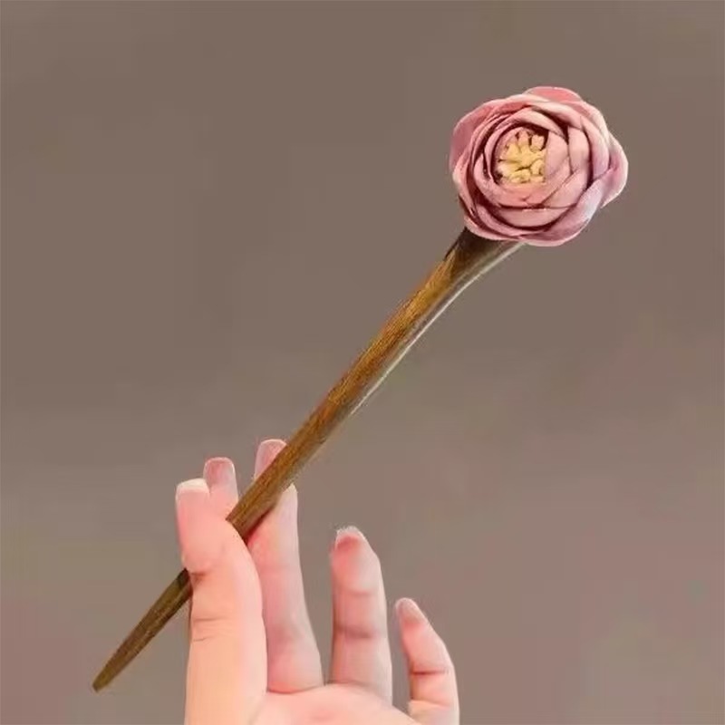 S999 foot silver hairpin