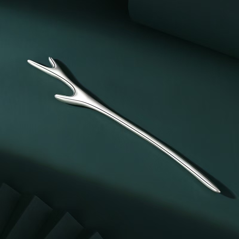 S999 foot silver hairpin