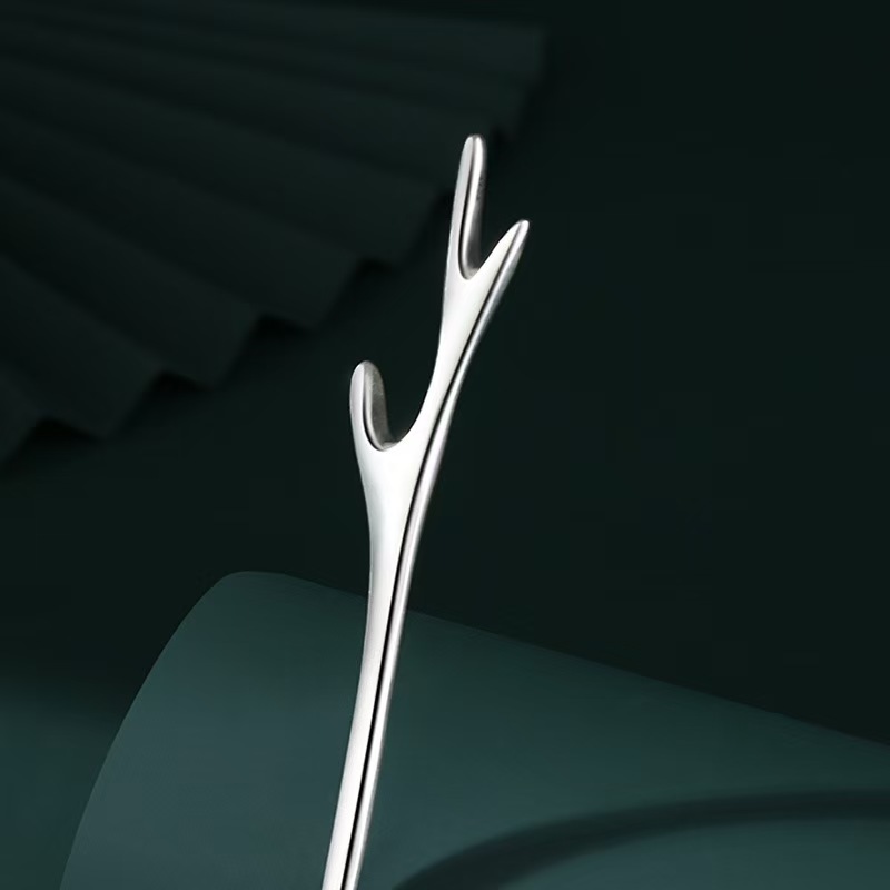 S999 foot silver hairpin