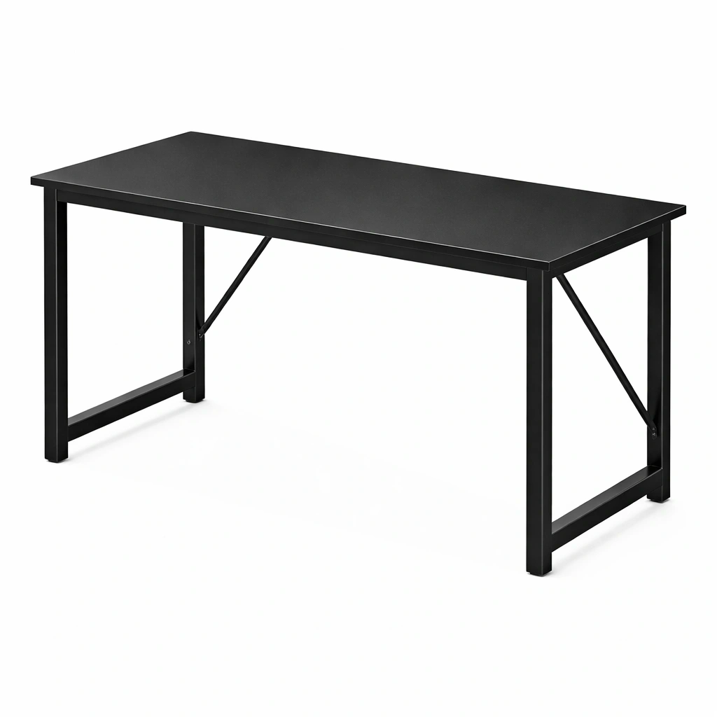 Bureau noir avec structure mtallique- Arvotrax