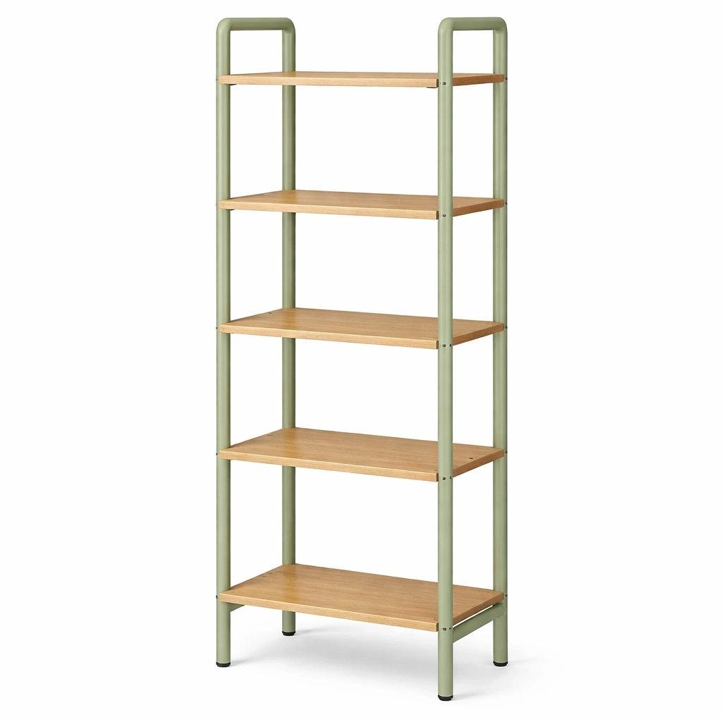 tagre 5 niveaux bois et mtal design naturel-Lumtravo