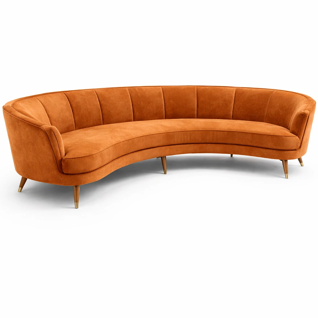 Canap cuir capitonn marron trois places style chesterfield dossier profond salon-zektrio