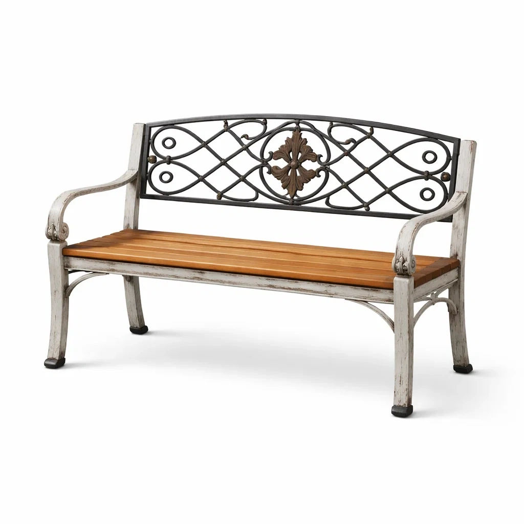 Sitzbank Holz Gusseisen