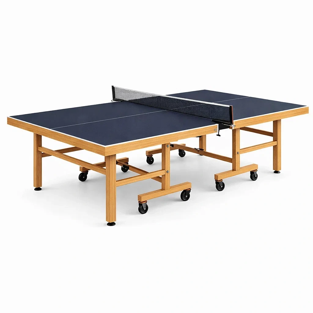 Tischtennisplatte MDF Metall Blau klappbar