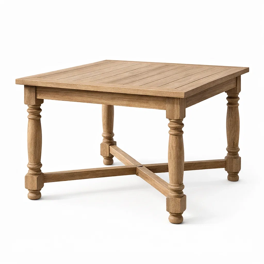 Tisch Eiche Massiv quadratisch 100 x 100 x 75 cm