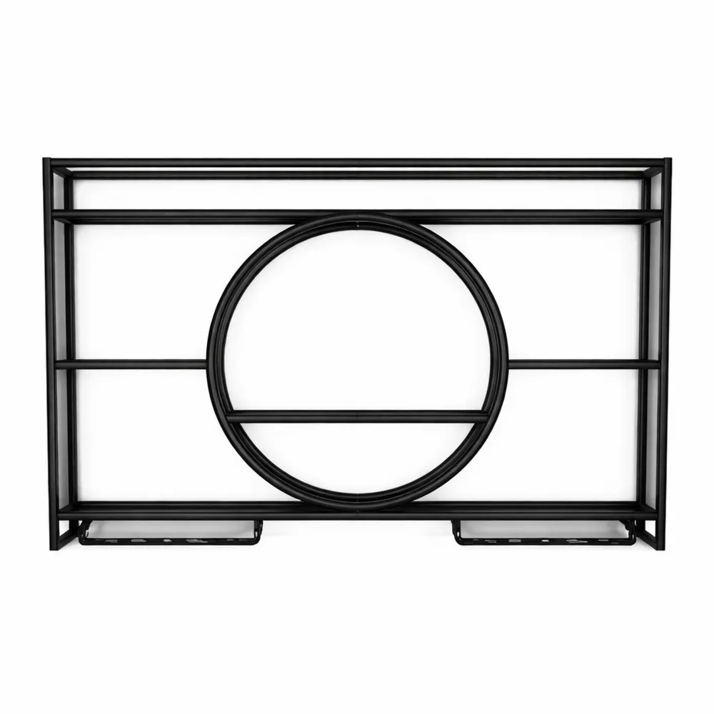 Casier à Vin Mural Polyvalent en Métal avec Porte-Verre pour Cuisine et Bar