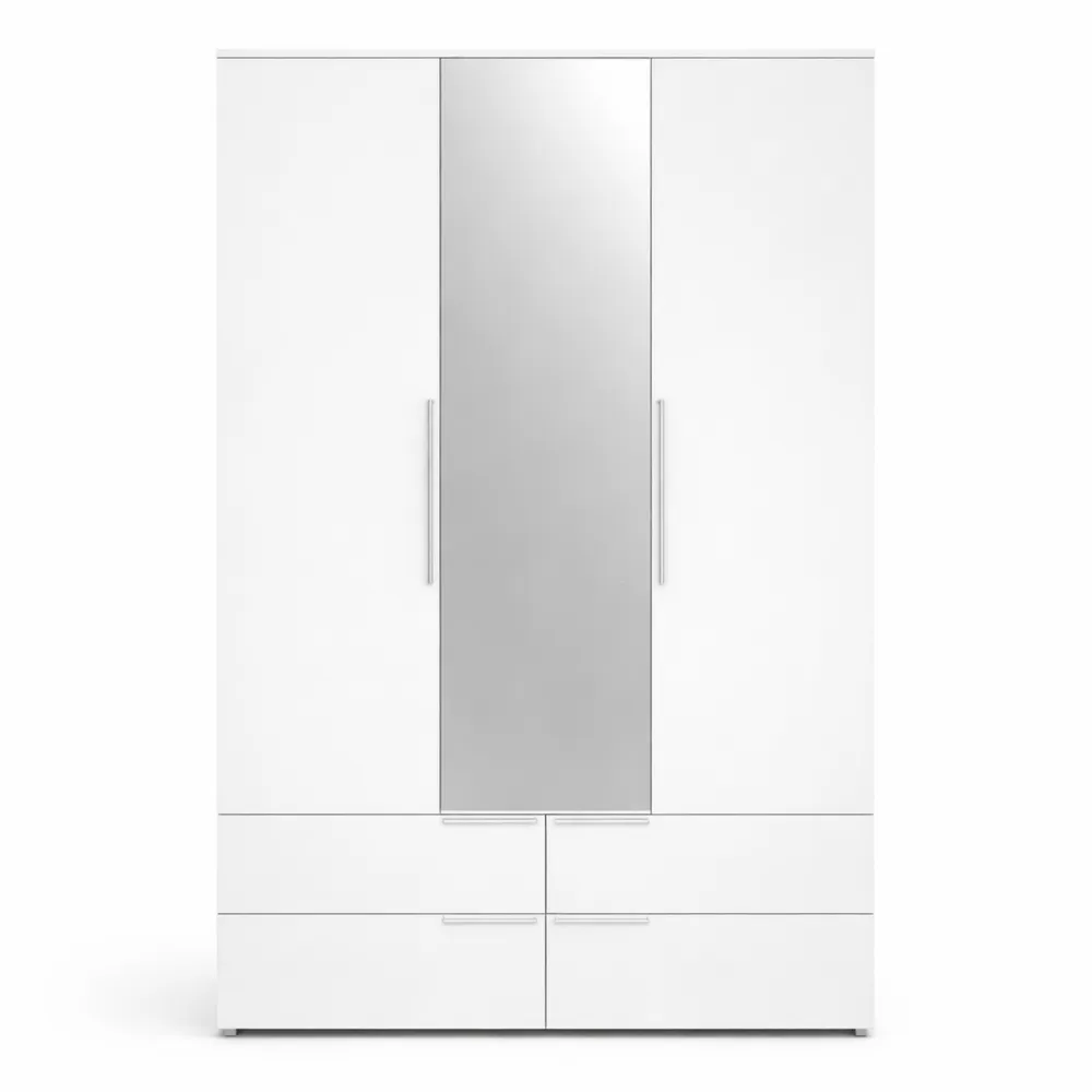 Armoire élégante avec miroir et grand espace de rangement