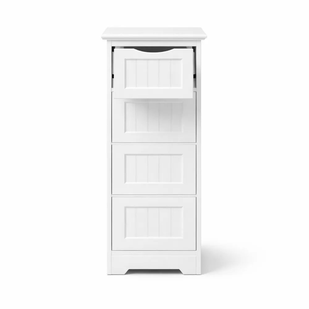 Meuble de Rangement Haut pour Salle de Bain avec Tiroirs