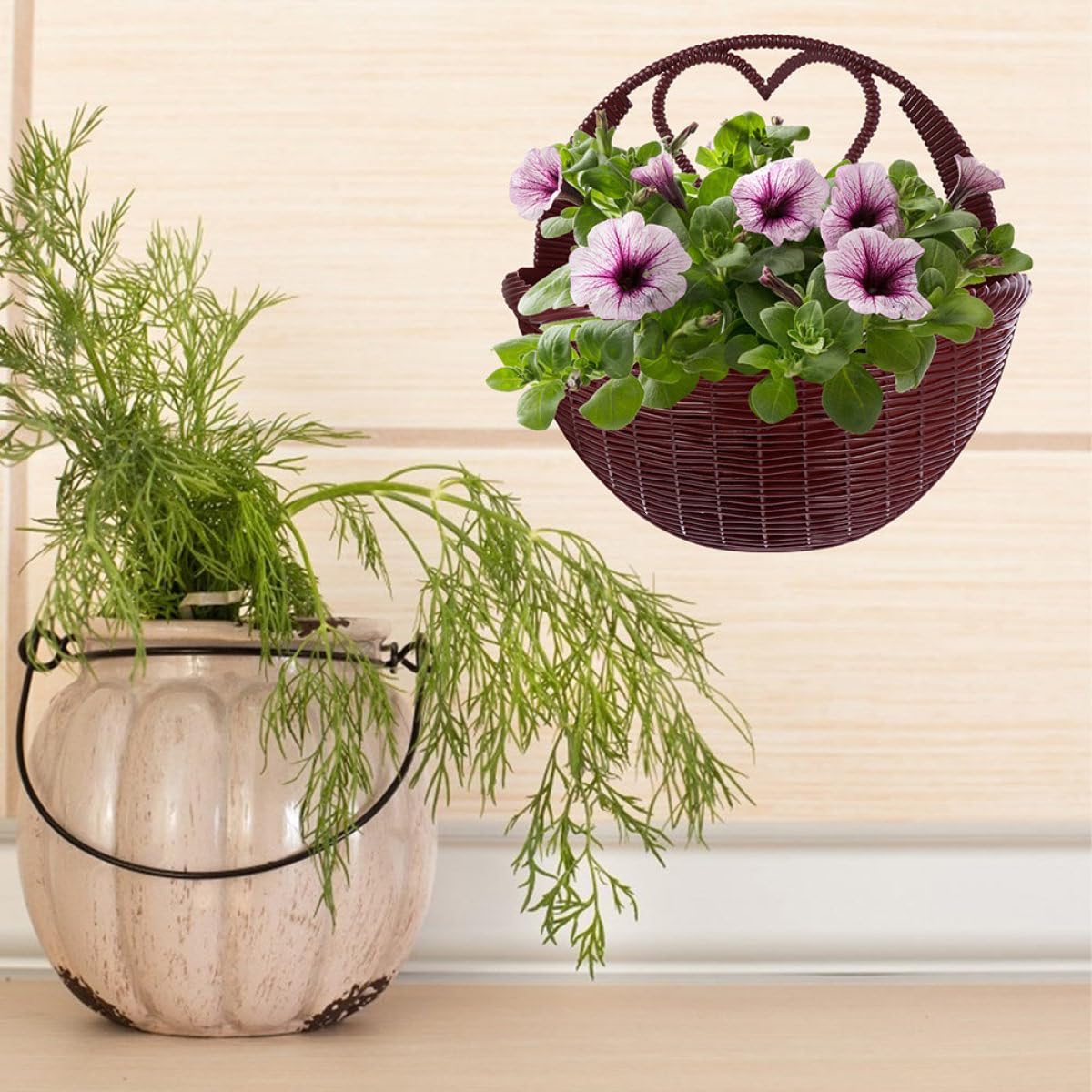 Rattan Flower Basket