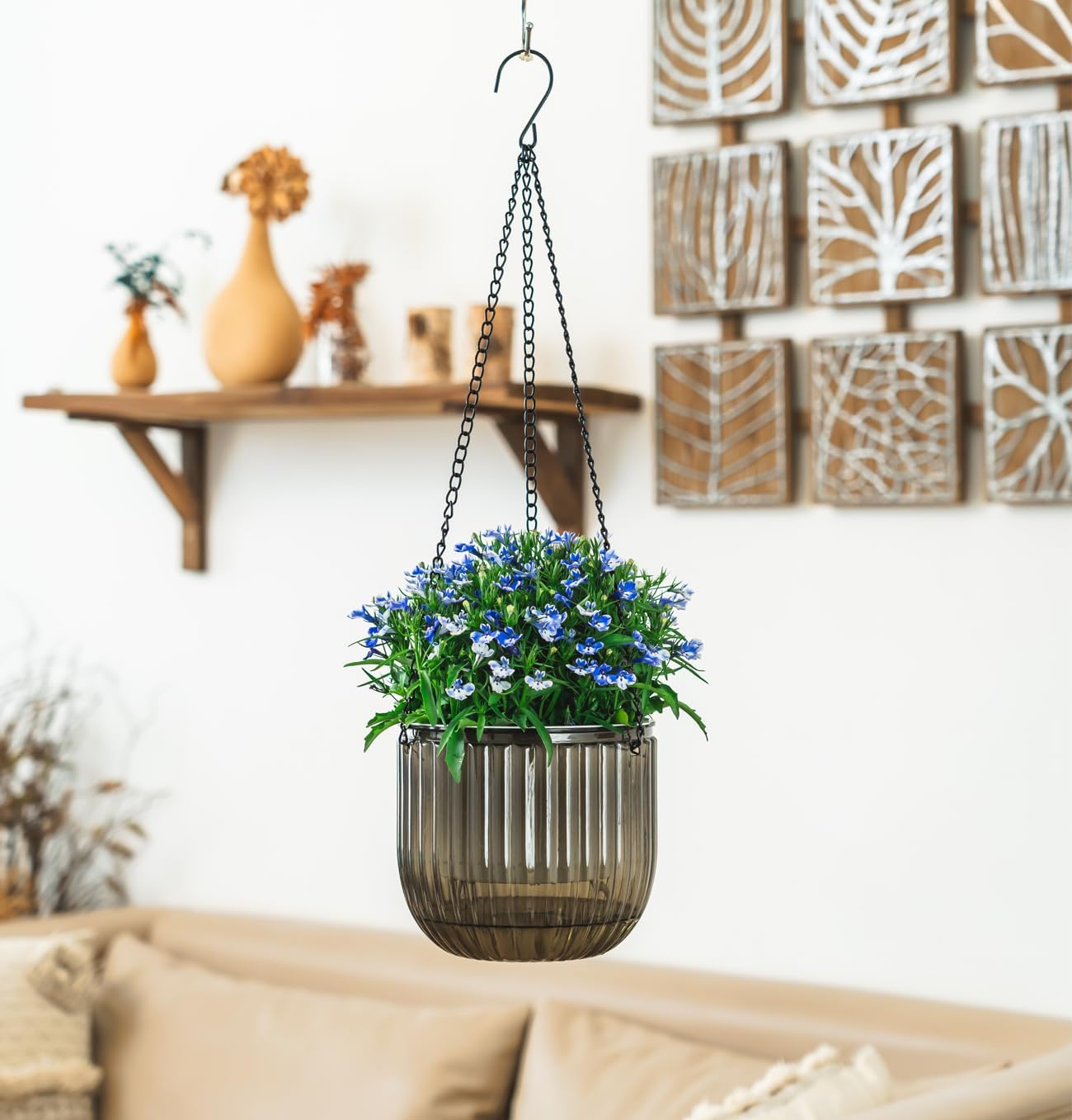 2 Pack Self Watering Hanging Planters