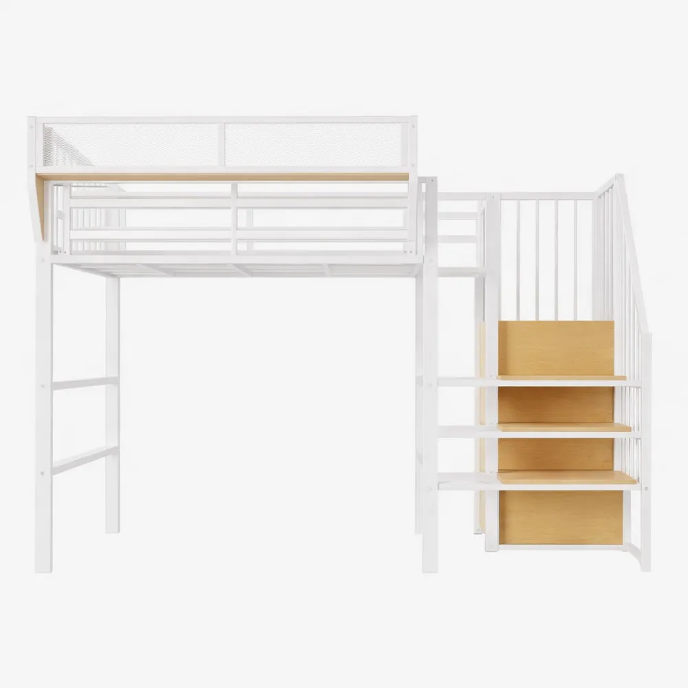 Letto a Castello per Bambini, 90 x 190 cm, Bianco