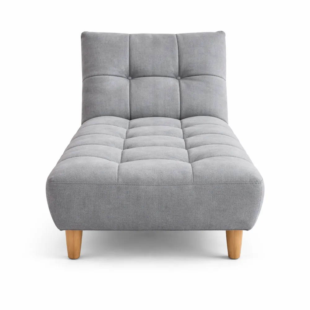 Canapé-lit convertible en tissu gris