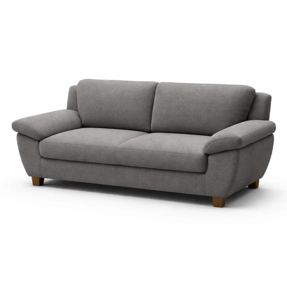 Canapé trois places confortable anthracite 207 x 91 x 80 cm