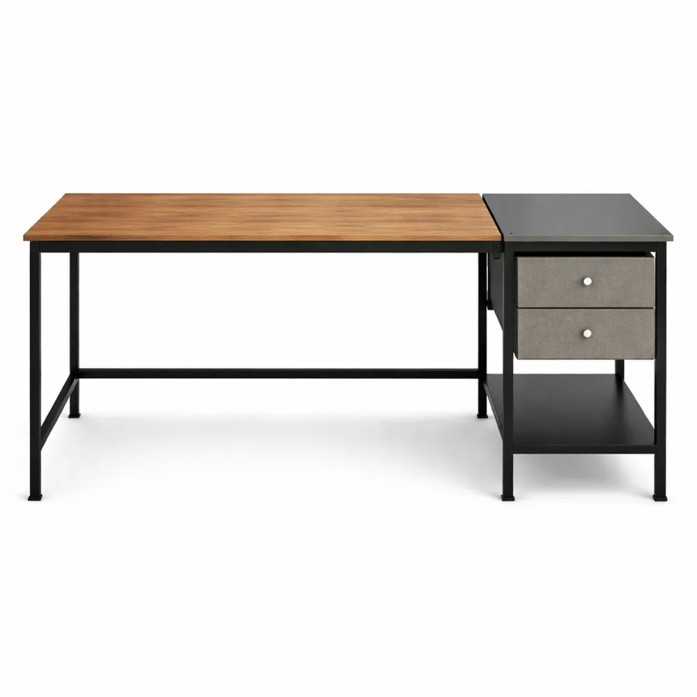 Table d'étude avec étagères et tiroirs pour rangement