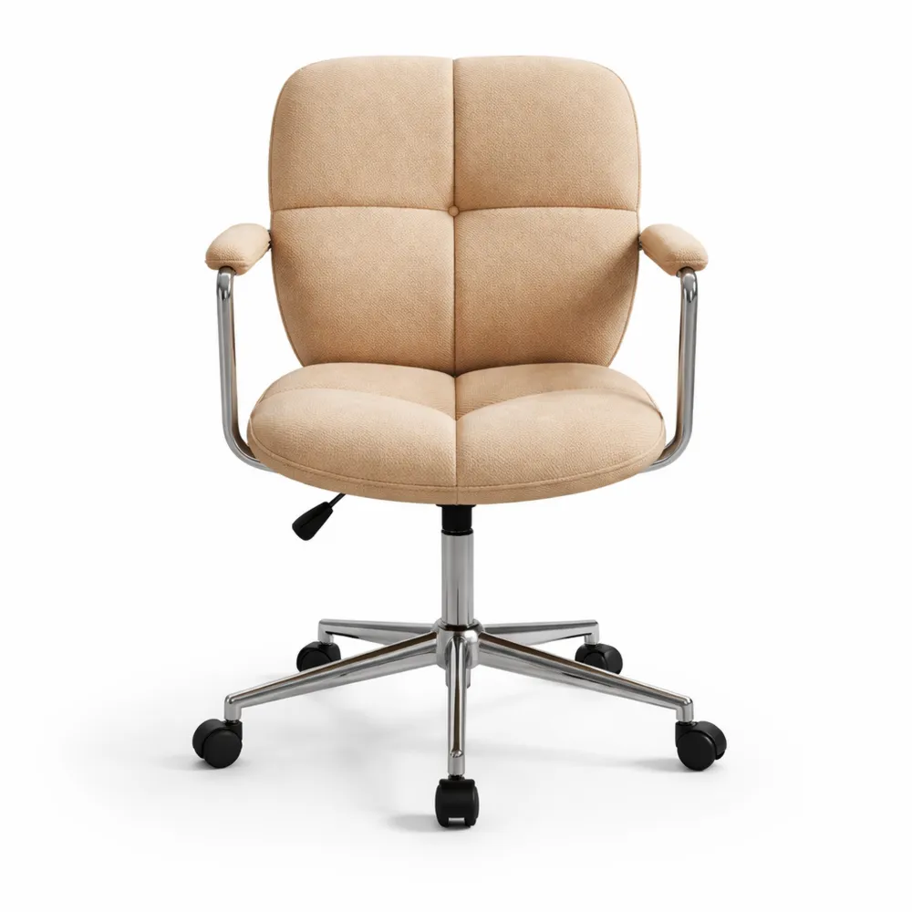 Chaise de Bureau Ergonomique Pivotante avec Accoudoirs Réglable en Hauteur Kaki