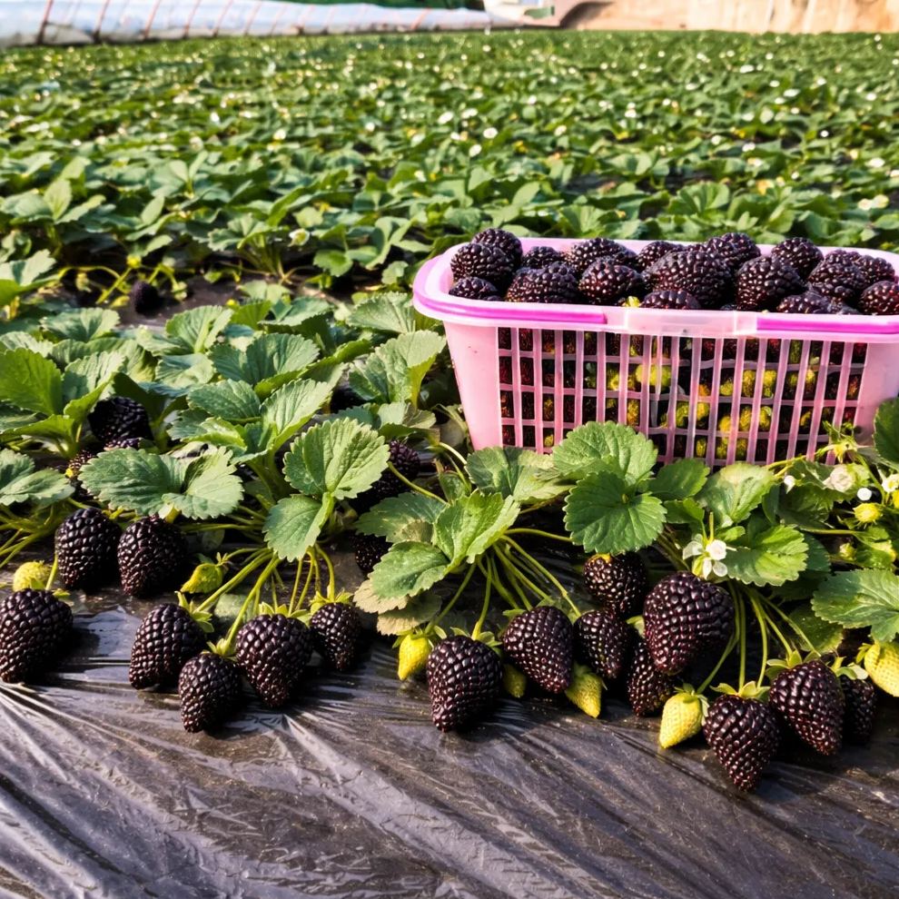 Graines de fraises géantes Black Diamond – Sucrées, riches en nutriments et faciles à cultiver à la maison