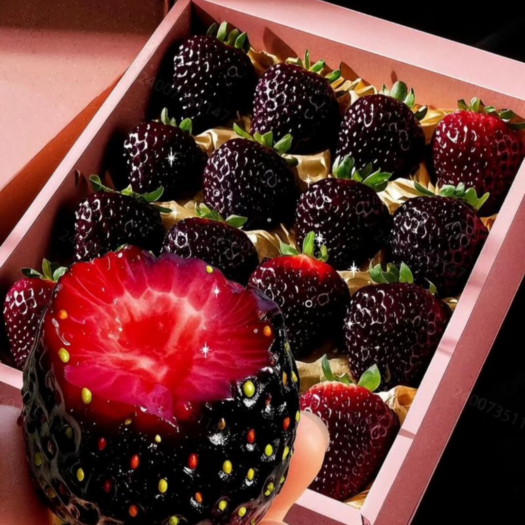 🍓 Graines de fraises géantes Black Diamond – Ultra-sucrées ! Pleines de nutriments 💪 ✨