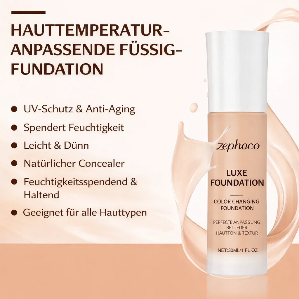 Farbumschaltende Make-up Foundation für reife Haut