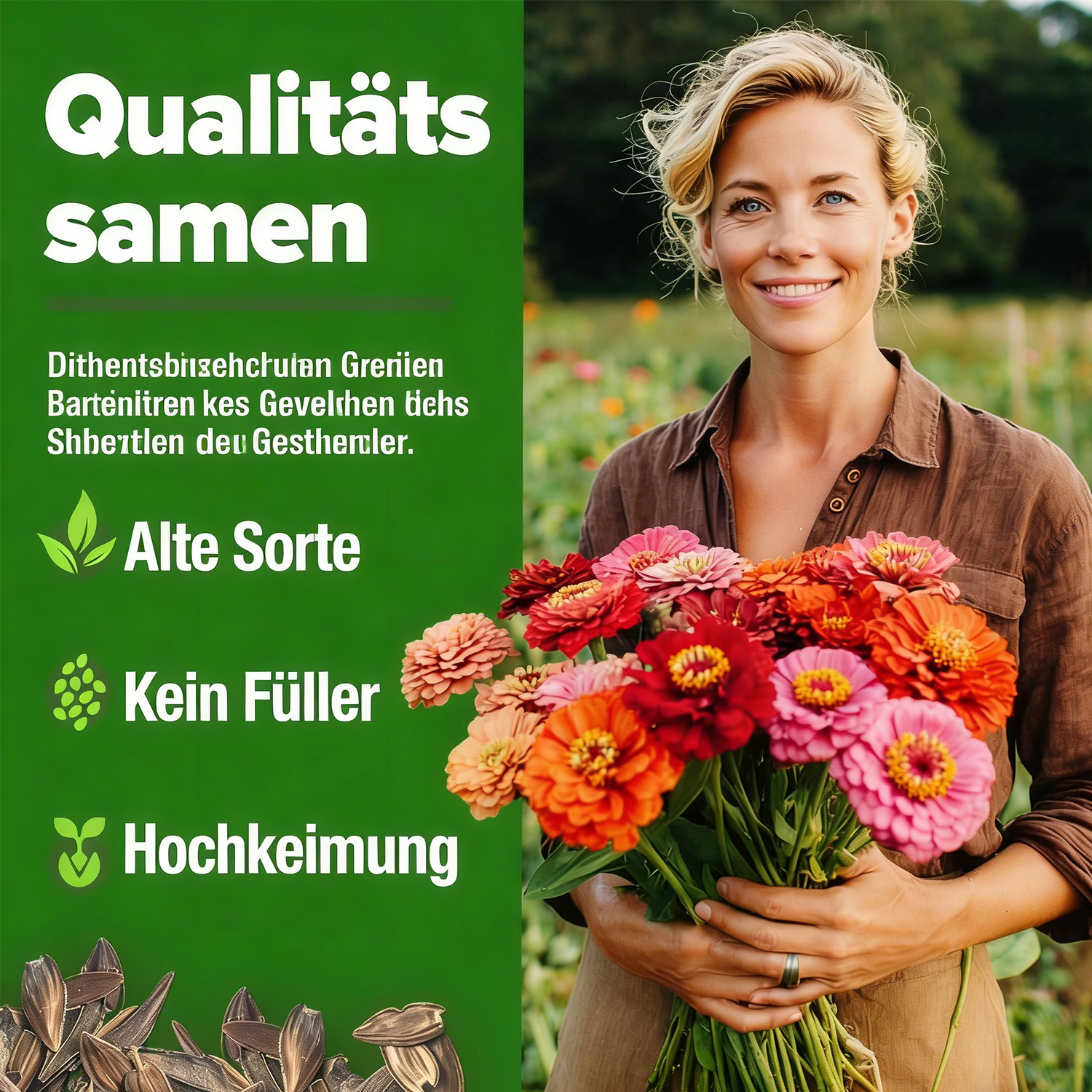 Zinniensamen