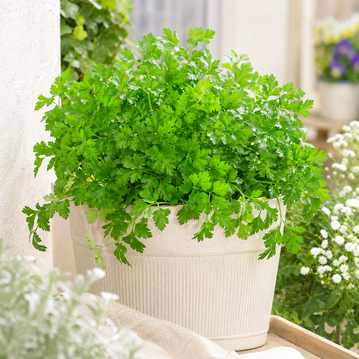 🌿 Nasiona pietruszki naciowej – aromatyczna zieleń do ogrodu i doniczki