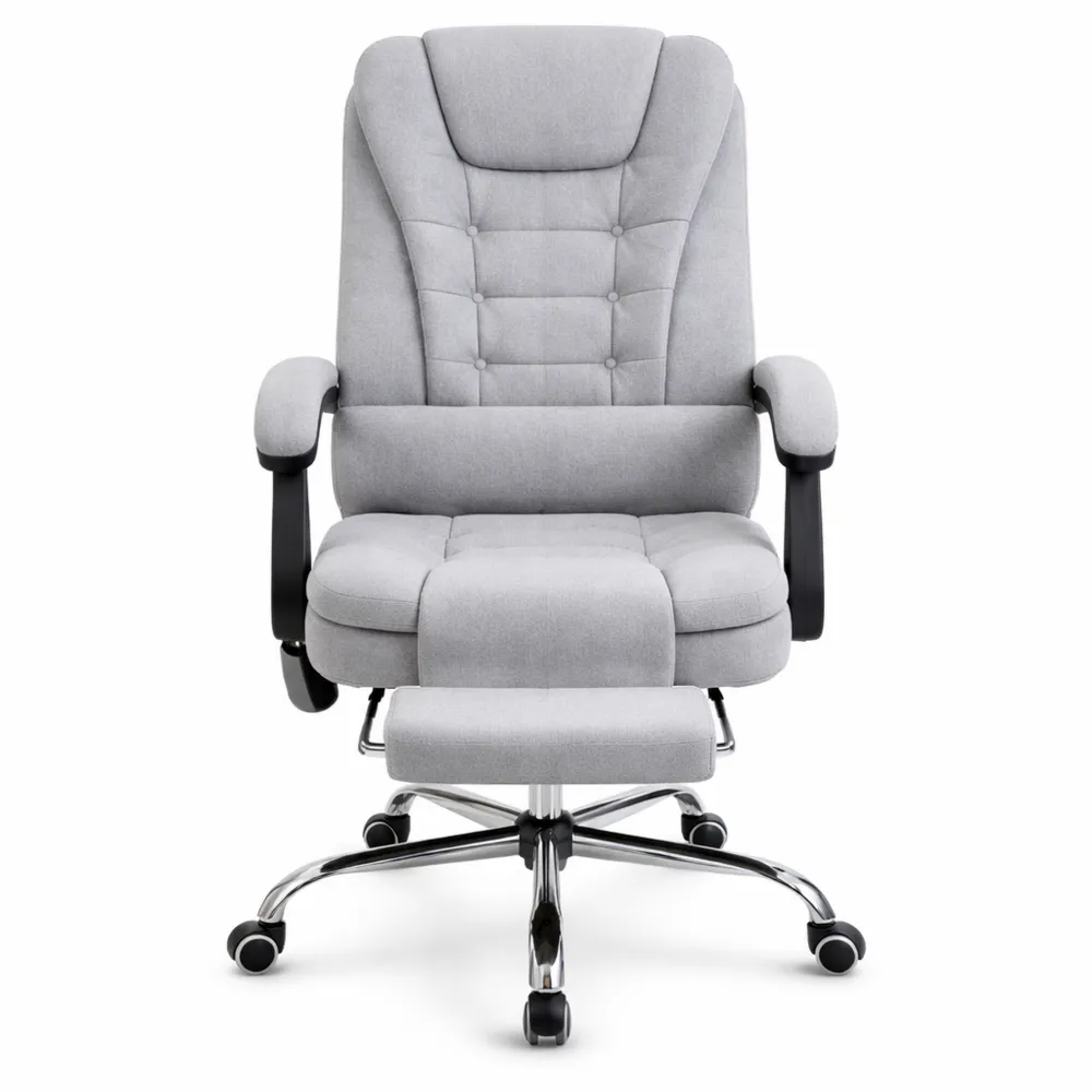 Chaise de bureau ergonomique avec massage et chauffage, réglable et inclinable