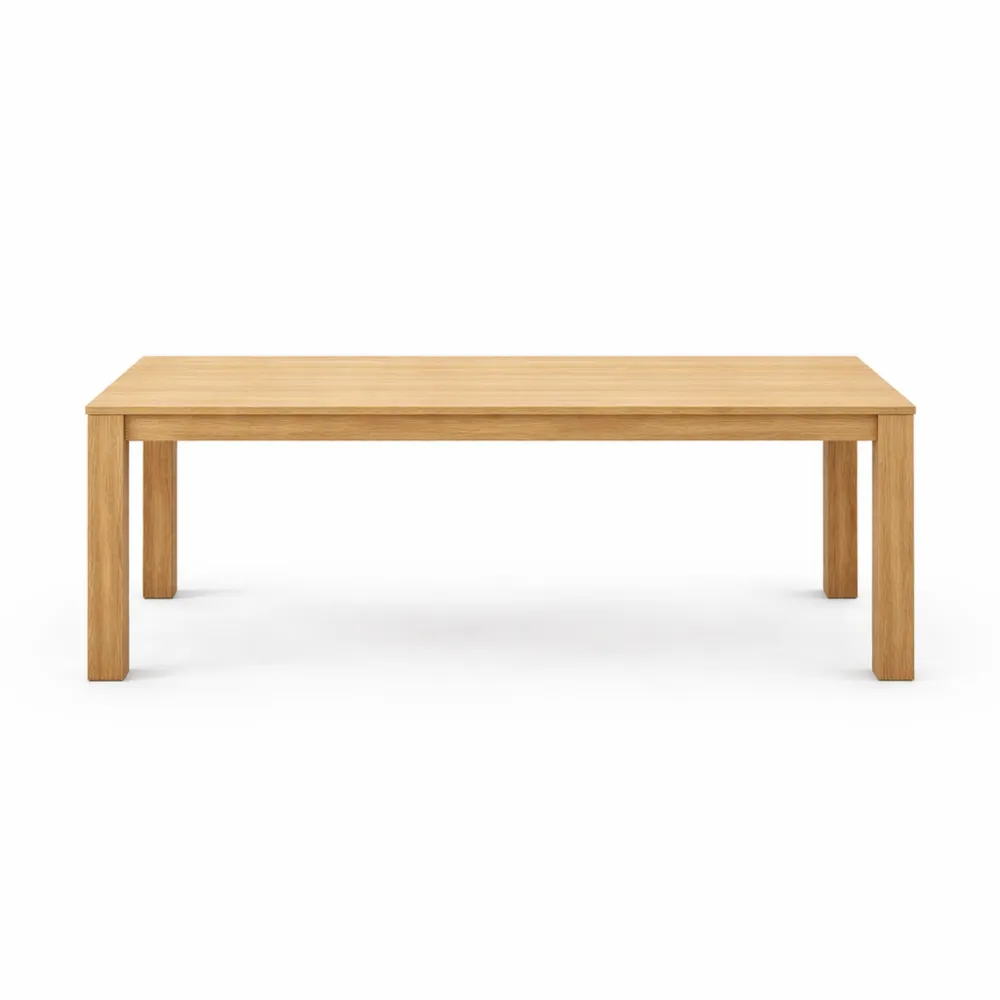 Table à manger extensible en bois rustique pour 6-10 personnes