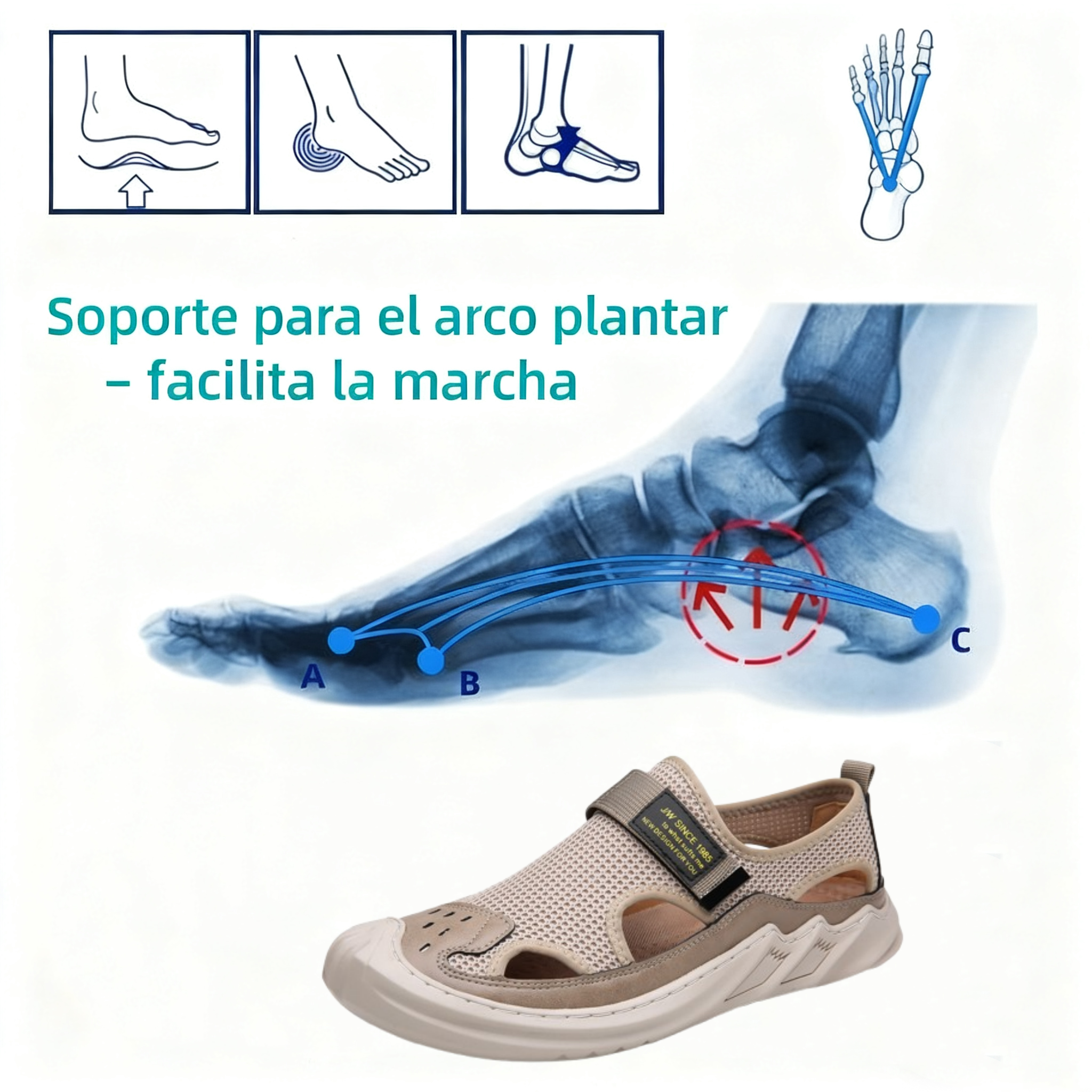 ⏰ ¡Último día – 50% de descuento! ¡No te lo pierdas! Zapatos ortopédicos con diseño ergonómico y función de amortiguación de impactos. ✅ Zapatos ortopédicos saludables diseñados especialmente para hombres europeos.