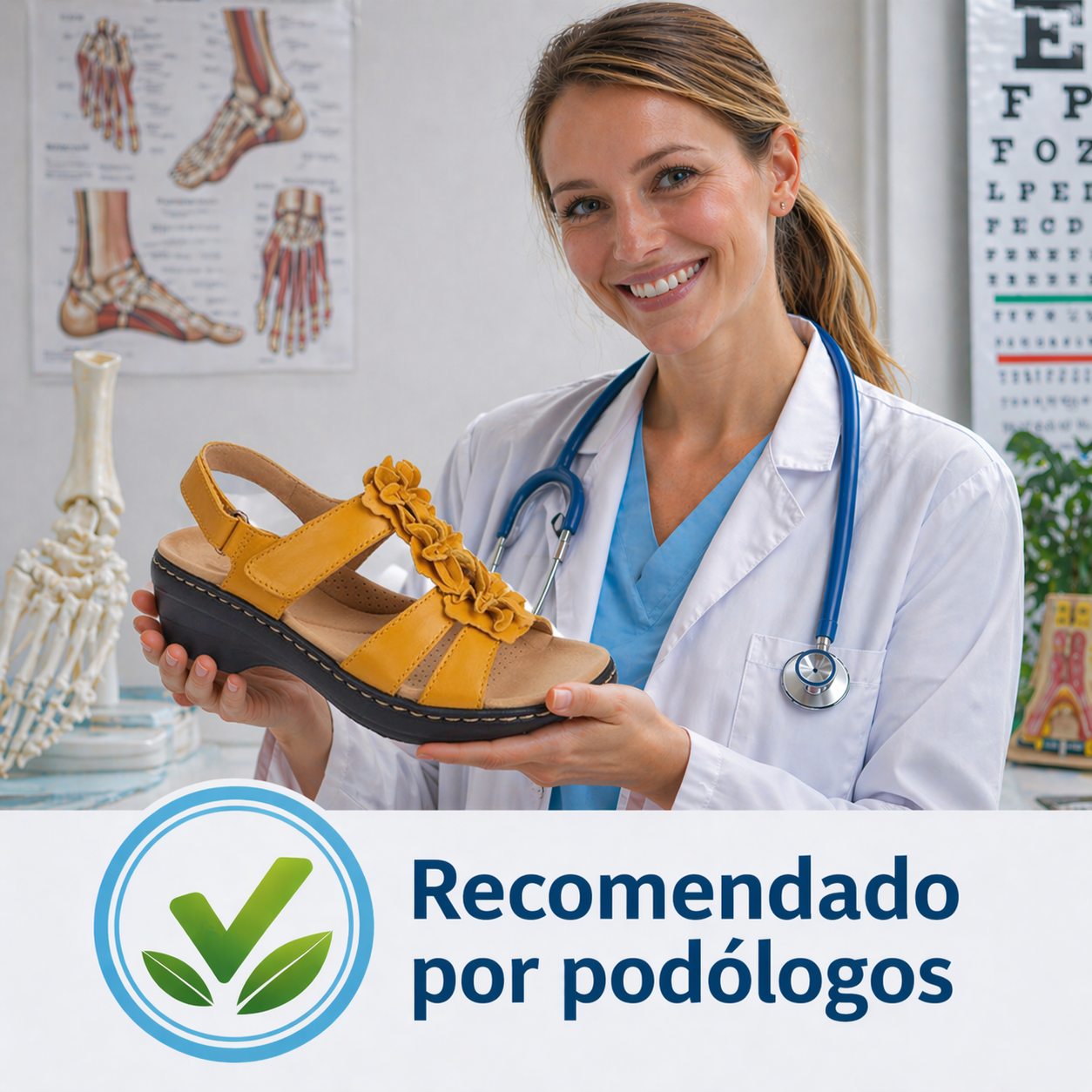 🔥 Sandalias ortopédicas de verano para mujer: soporte para el arco, tacón plano, horma ancha. Ideales para quienes sufren de fascitis plantar. Fáciles, cómodas y sin dolor en cada paso. ✅