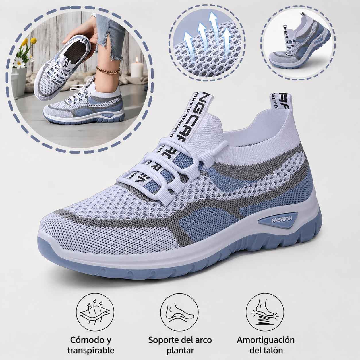 【🎁Oferta por tiempo limitado】Zapatos casuales ergonómicos para mujer👞 - El soporte para el arco proporciona comodidad y alivia fácilmente el dolor de pies🦶