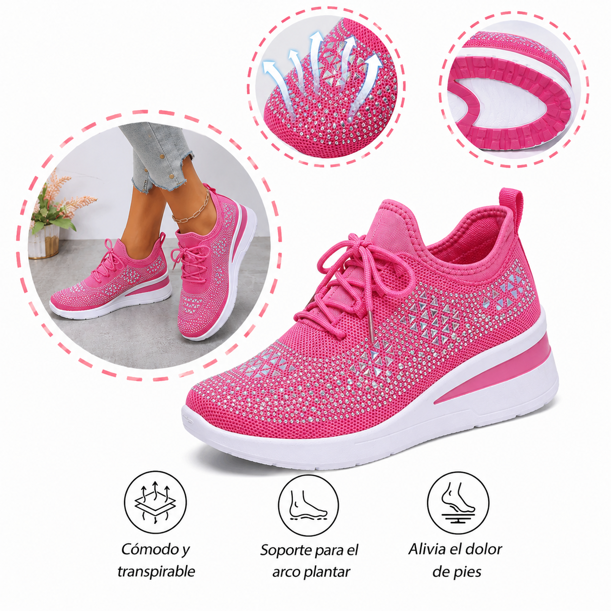 🔥50% de descuento hoy - ¡no te lo pierdas! ⏰ Zapatos ortopédicos de diseño ergonómico: diseño de soporte para el arco 👞 Alivia fácilmente el dolor de pie