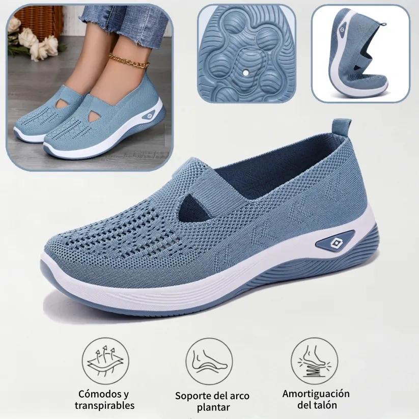⏰ ¡Último día! 50% de descuento 👟 Zapatos ortopédicos ergonómicos de verano | Transpirable y ligero ✅ Alivia el dolor de pies | Fácil de poner y quitar