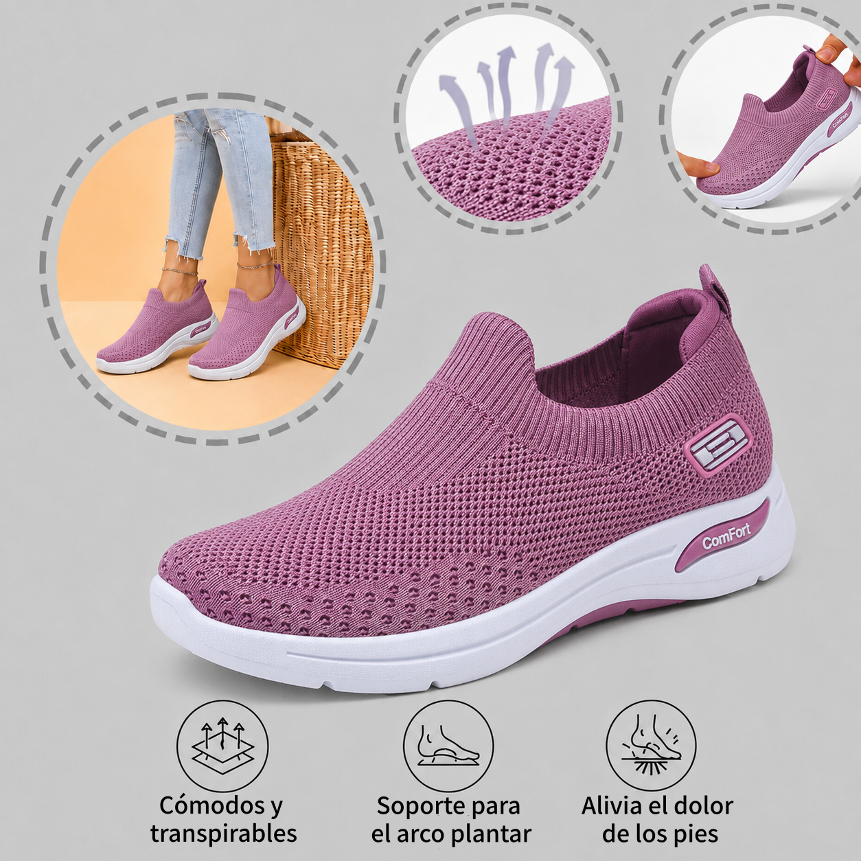 ⏰ ¡Último día – 50% de descuento! ¡No te lo pierdas! Zapatos ortopédicos con diseño ergonómico y función de amortiguación de impactos ✅ Zapatos ortopédicos saludables diseñados especialmente para mujeres europeas
