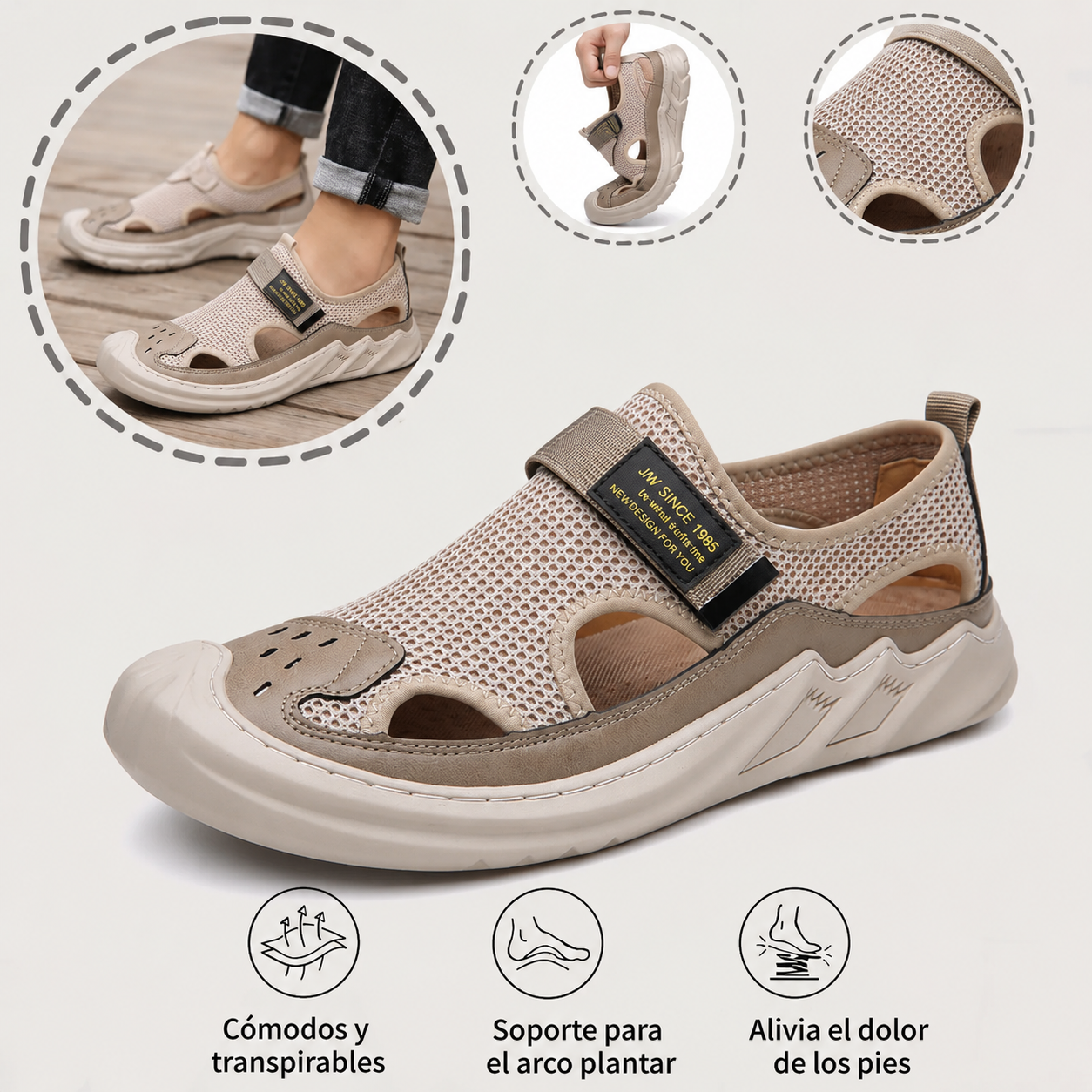 ⏰ ¡Último día – 50% de descuento! ¡No te lo pierdas! Zapatos ortopédicos con diseño ergonómico y función de amortiguación de impactos. ✅ Zapatos ortopédicos saludables diseñados especialmente para hombres europeos.