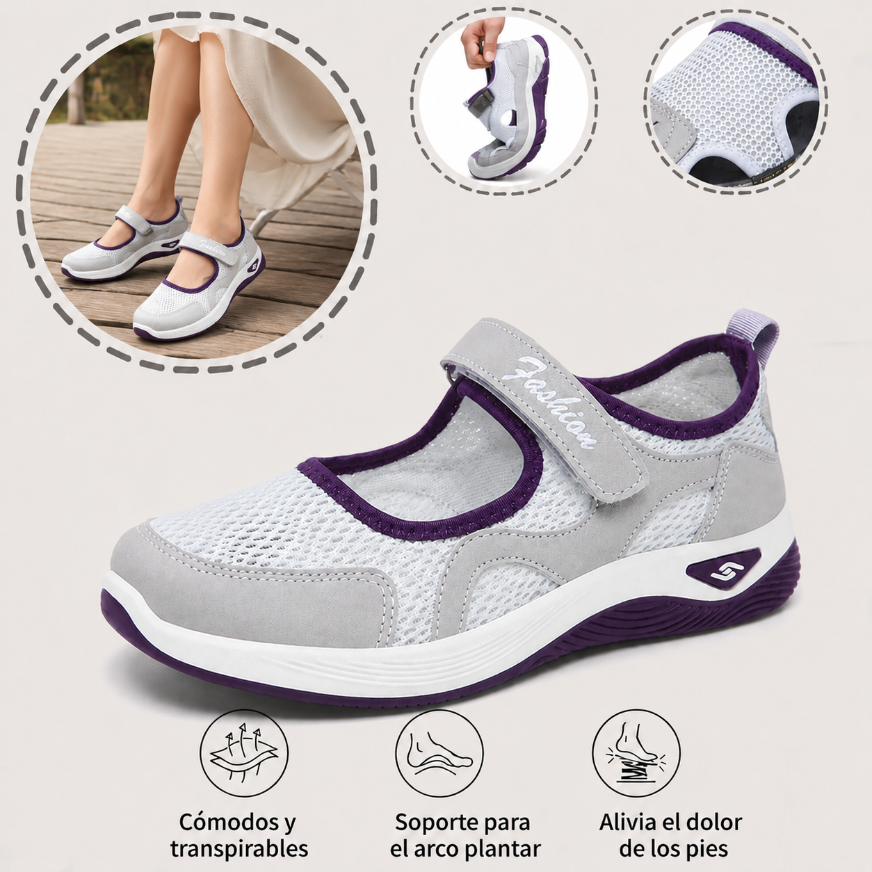 ⏰ ¡Último día – 50% de descuento! ¡No te lo pierdas! Zapatos ortopédicos con diseño ergonómico y función de amortiguación de impactos ✅ Zapatos ortopédicos saludables diseñados especialmente para mujeres europeas