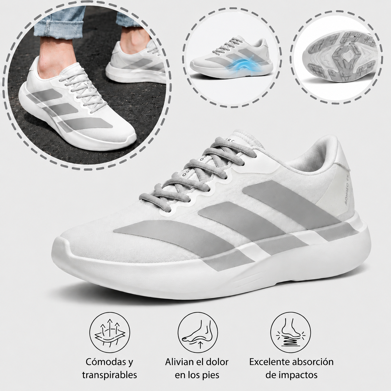 ⏰ ¡Último día! ¡50% de descuento, no te lo pierdas! ✅️ Zapatillas deportivas de alta calidad con soporte para el arco del pie, diseño ergonómico y mayor comodidad para aliviar el dolor de pies.