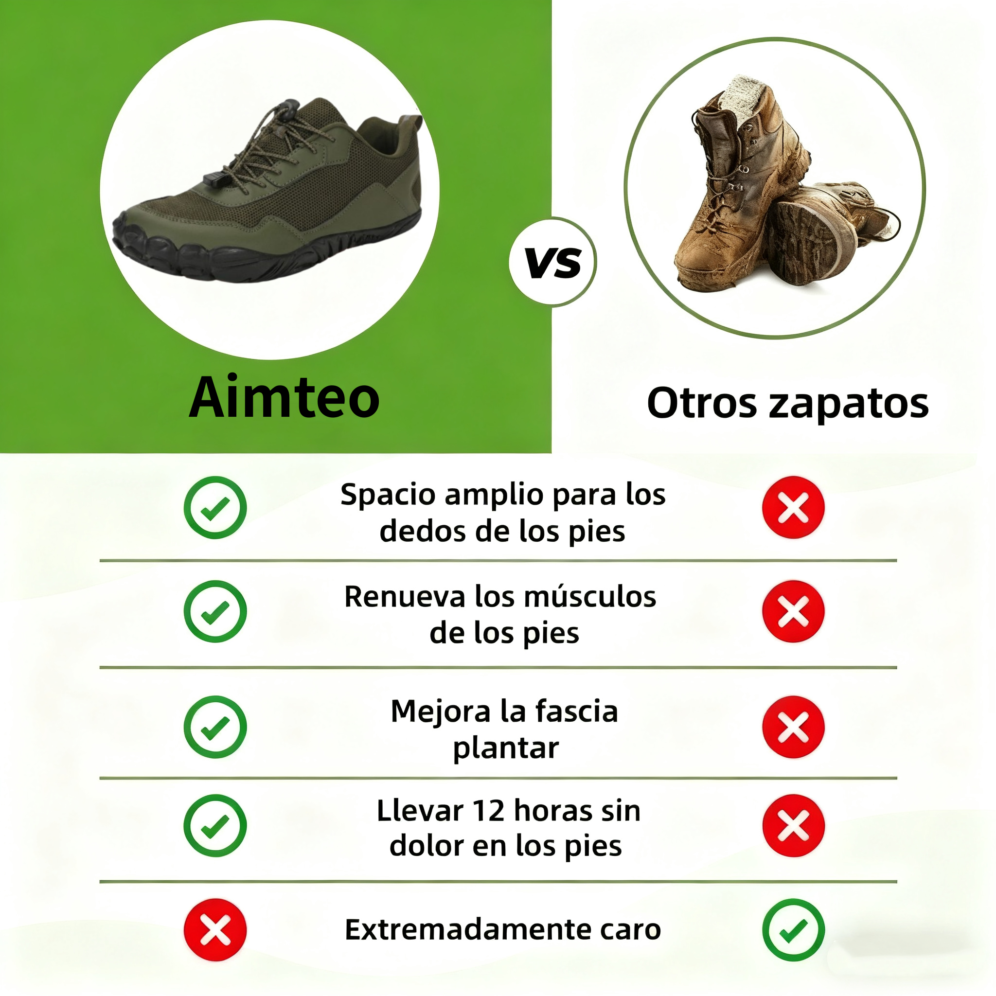 ⏰Último día, 50% de descuento - no te lo pierdas ✅️Zapatos descalzos cómodos, soporte para el arco, alivia el dolor de pie - diseño ergonómico ✅️Antideslizante y resistente al desgaste