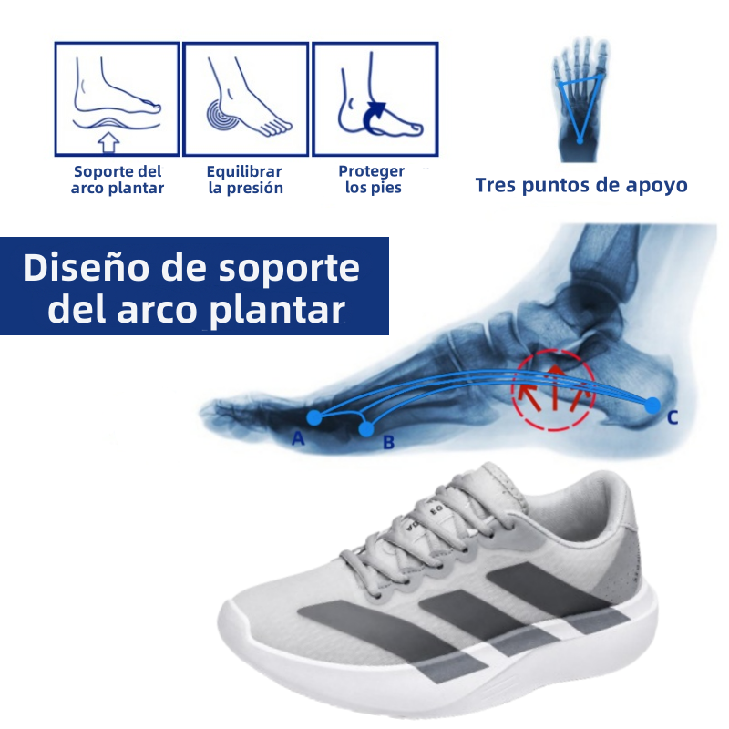 ⏰ ¡Último día! ¡50% de descuento, no te lo pierdas! ✅️ Zapatillas deportivas de alta calidad con soporte para el arco del pie, diseño ergonómico y mayor comodidad para aliviar el dolor de pies.