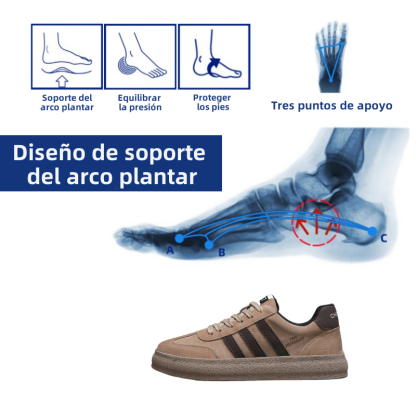 [⏰Hoy 50% de descuento - ¡No te lo pierdas!] 🔥 Zapatos para caminar con diseño ergonómico 👞Cosidos a mano - impermeables y antideslizantes ✅ Soporte de arco, caminata cómoda
