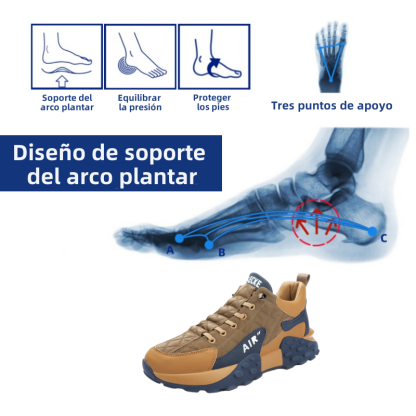 [⏰50% de descuento hoy - ¡no te lo pierdas! ] 🔥 Zapatos para caminar de diseño ergonómico 👞 Cosidos a mano✅ Soporte de arco, caminata cómoda