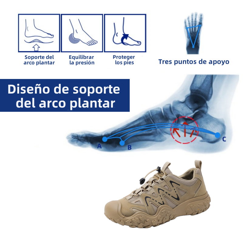 [⏰Último día 50% de descuento - ¡Termina pronto! ] 🔥 Zapatos para caminar de diseño ergonómico 👞 Cosidos a mano, transpirables ✅ Soporte de arco, caminata cómoda