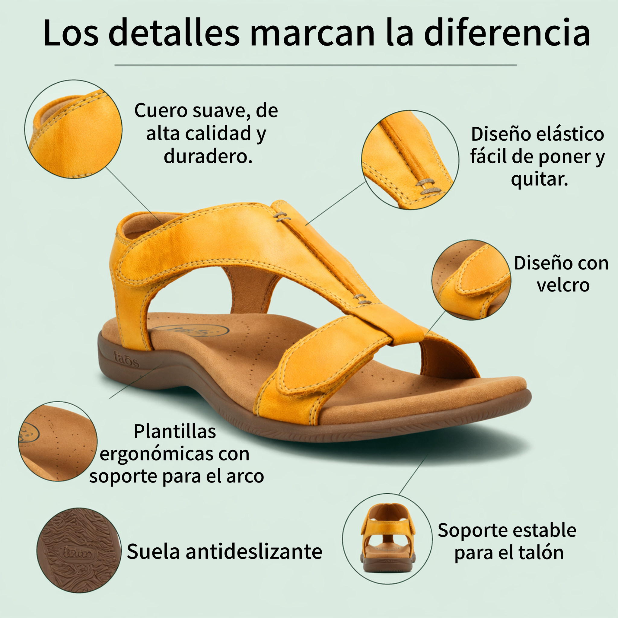 🔥¡50% de descuento por tiempo limitado! Sandalias ortopédicas de verano, de diseño ergonómico, cómodas y transpirables, que alivian el dolor✅