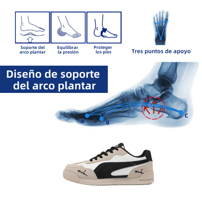 [Último día 50% de descuento - ¡no te lo pierdas!] 🔥 Zapatos para caminar de diseño ergonómico de marca 👞 Cosidos a mano - transpirables, impermeables ✅ Soporte de arco, caminata cómoda
