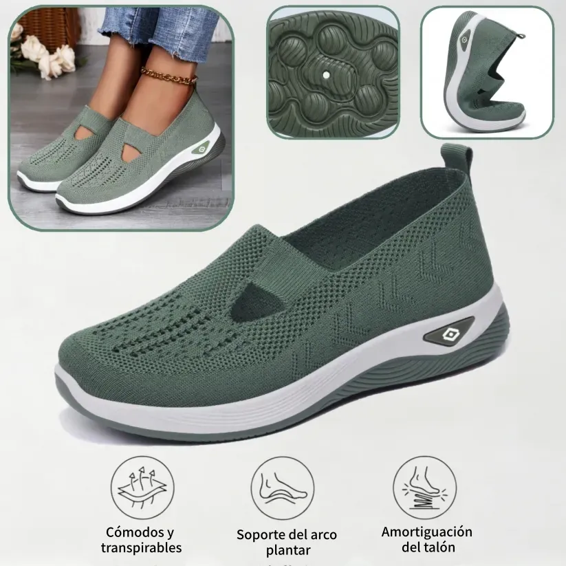 ⏰ ¡Último día! 50% de descuento 👟 Zapatos ortopédicos ergonómicos de verano | Transpirable y ligero ✅ Alivia el dolor de pies | Fácil de poner y quitar