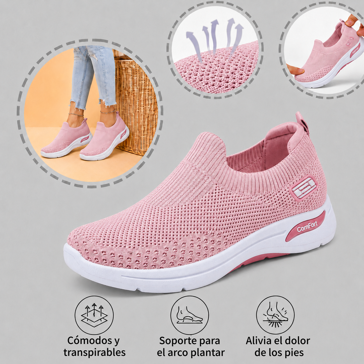 ⏰ ¡Último día – 50% de descuento! ¡No te lo pierdas! Zapatos ortopédicos con diseño ergonómico y función de amortiguación de impactos ✅ Zapatos ortopédicos saludables diseñados especialmente para mujeres europeas