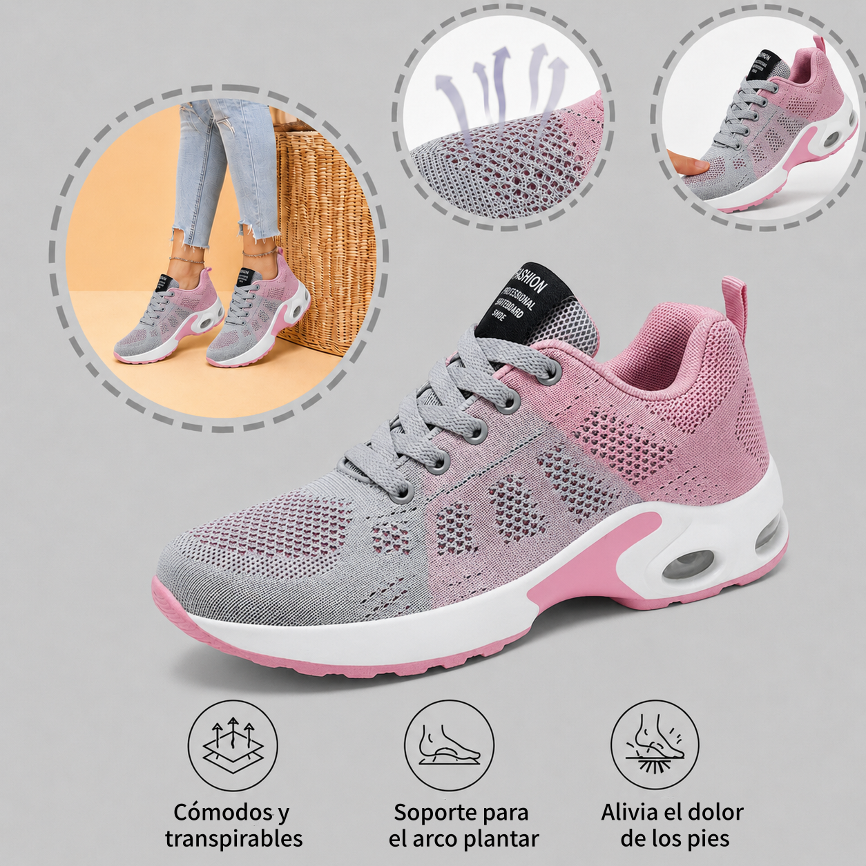 ⏰ ¡Último día – 50% de descuento! ¡No te lo pierdas! Zapatos ortopédicos con diseño ergonómico y función de amortiguación de impactos ✅ Zapatos ortopédicos saludables diseñados especialmente para mujeres europeas