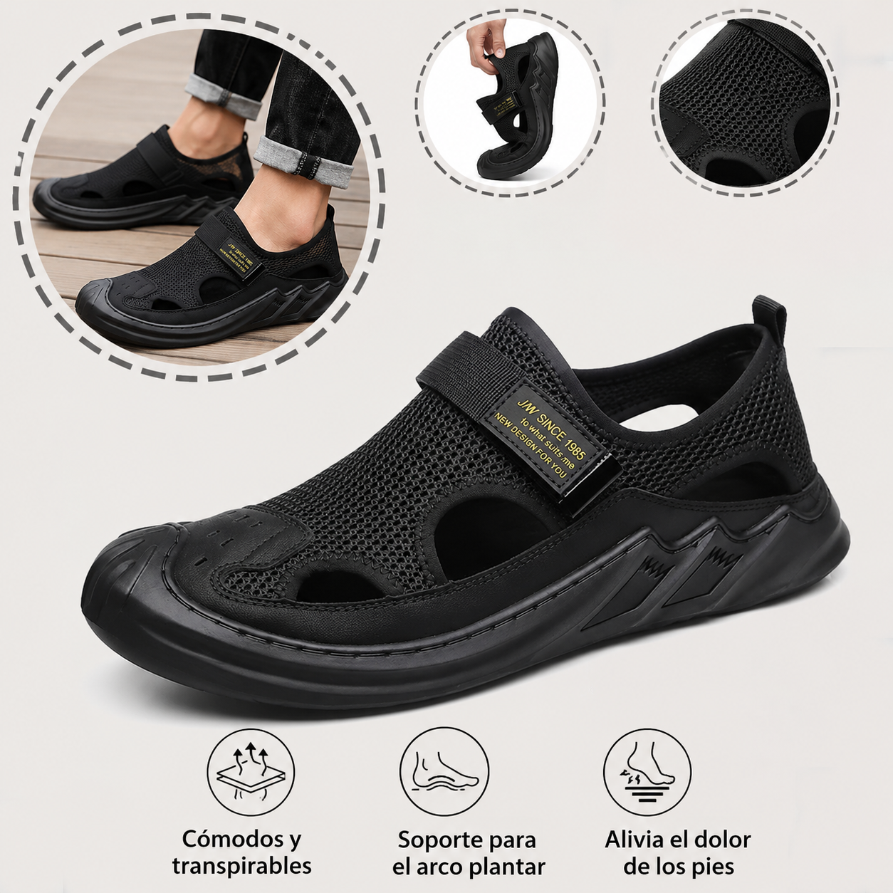 ⏰ ¡Último día – 50% de descuento! ¡No te lo pierdas! Zapatos ortopédicos con diseño ergonómico y función de amortiguación de impactos. ✅ Zapatos ortopédicos saludables diseñados especialmente para hombres europeos.