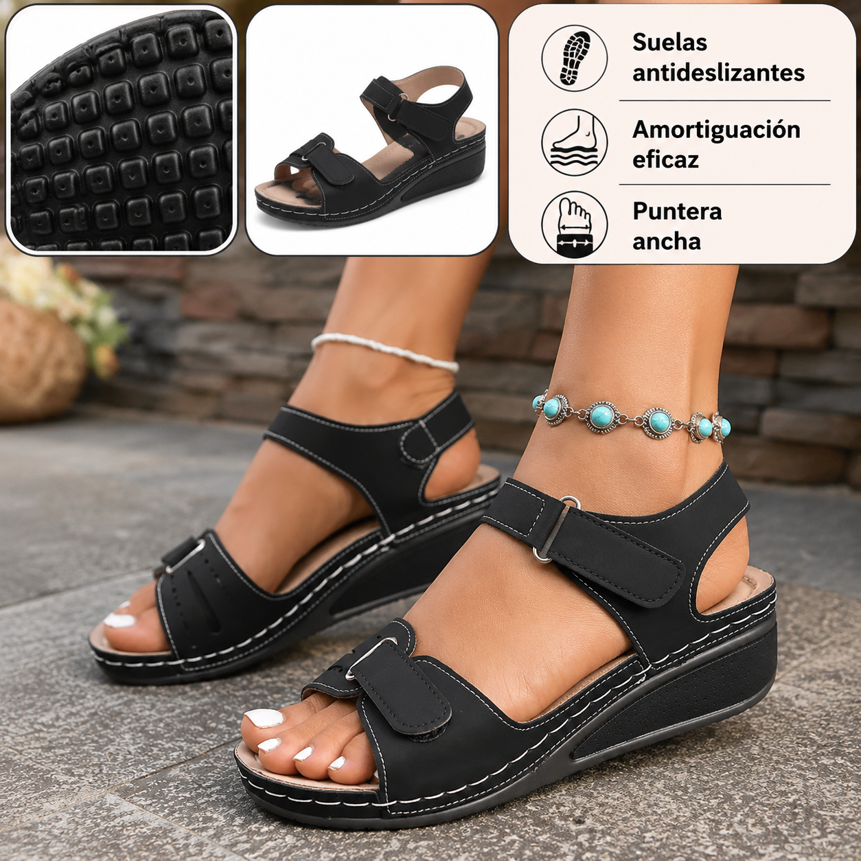 (⏰50% de descuento hoy, no te lo pierdas) Sandalias ortopédicas de dis